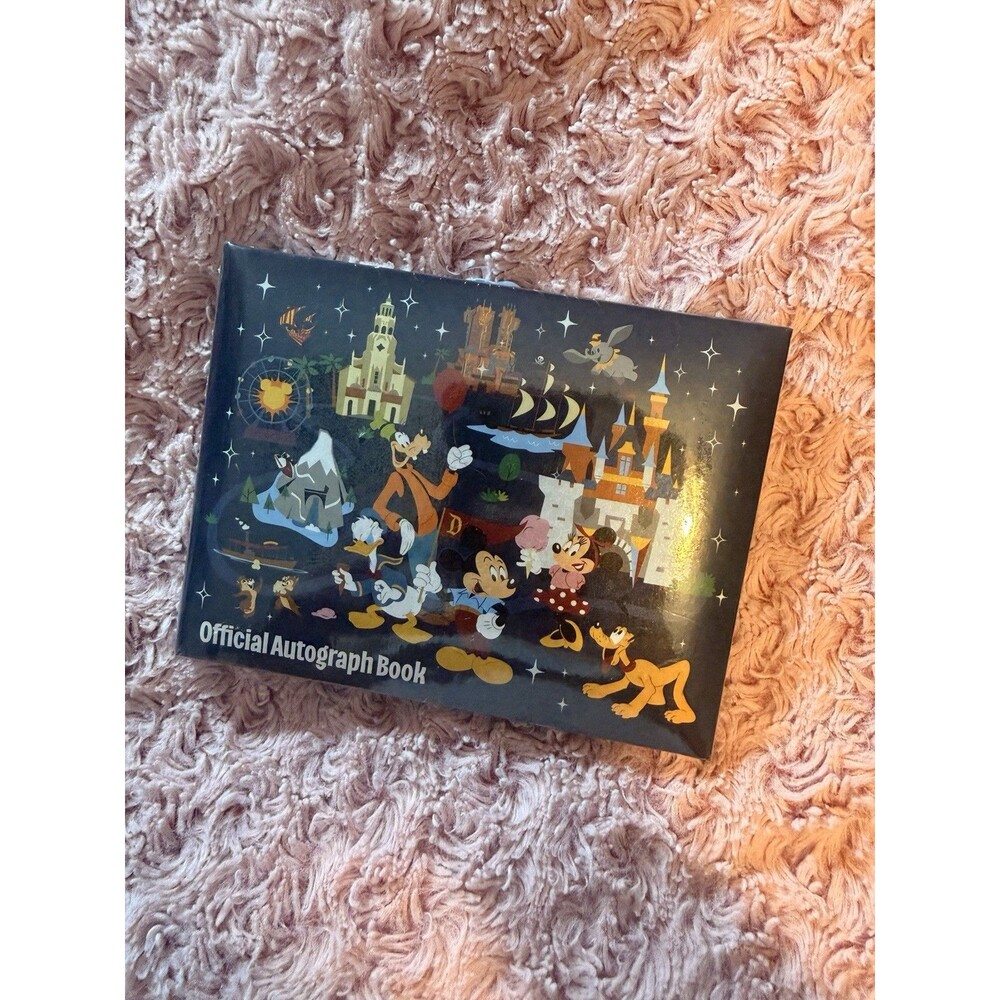 Disney Parks Official Autograph Book New and Sealed Disneyland Navy Blue